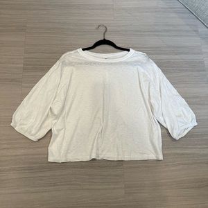 Cotton 3/4 sleeve relaxed tee